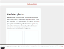 Tablet Screenshot of cuidatusplantas.com